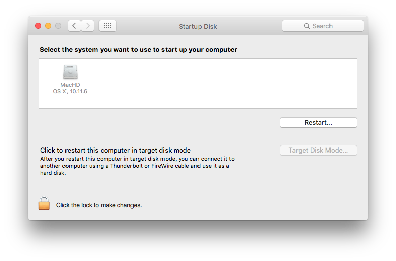 can usb da startup disk for mac